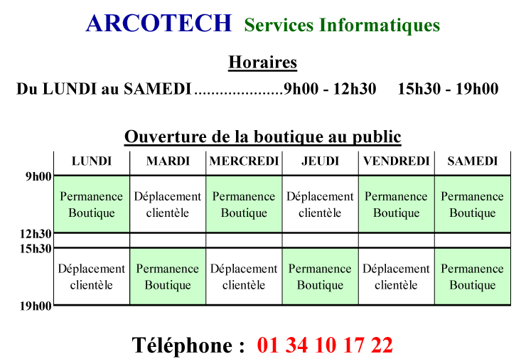 Horaires